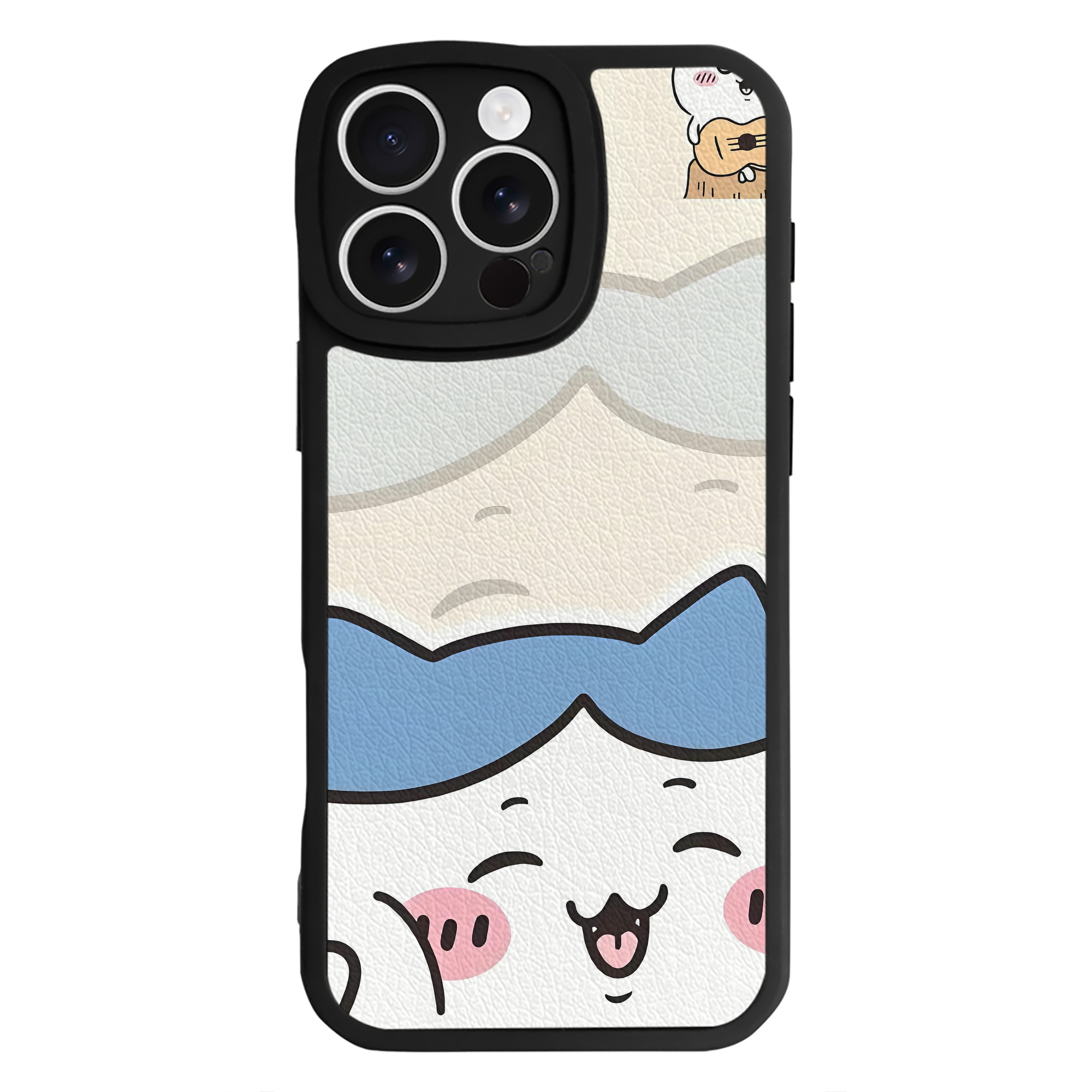 （画像用） ちいかわ Chii-kawa 【iPhone 16シリーズ対応】シリコンスマホケース（レザー調） 材質：シリコン